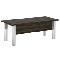 Стол руководителя (опоры - нерж.сталь) Yalta M-LT.D-20.1 дуб мали